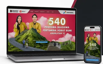 Mockup website Pertamina Foundation